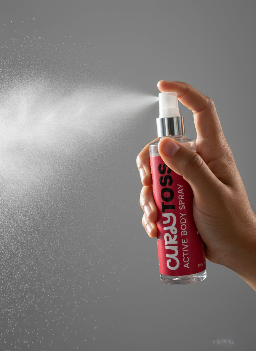 CurlyToss Active Body Spray – Citrus & Mimosa Infusion